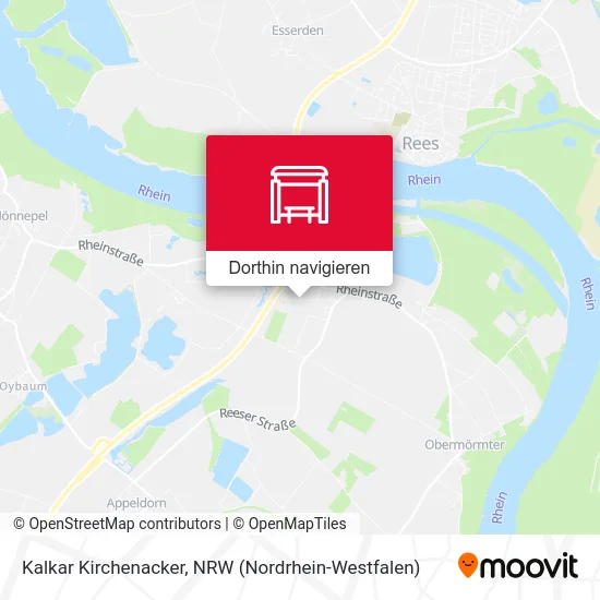 Kalkar Kirchenacker Karte