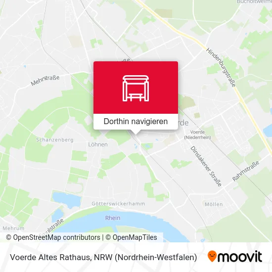 Voerde Altes Rathaus Karte