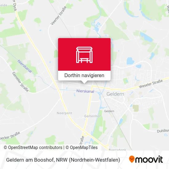 Geldern am Booshof Karte