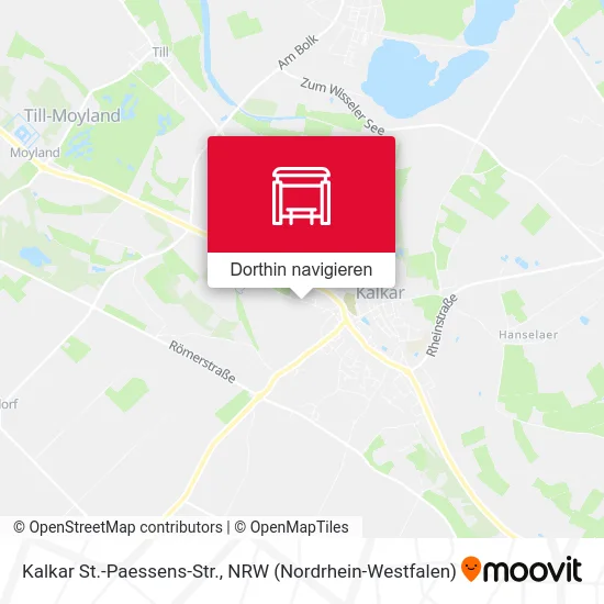 Kalkar St.-Paessens-Str. Karte