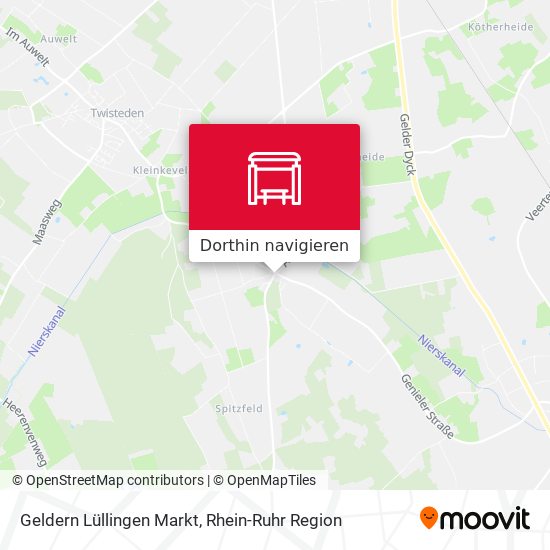 Geldern Lüllingen Markt Karte