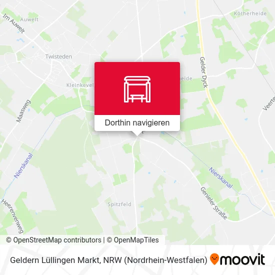 Geldern Lüllingen Markt Karte