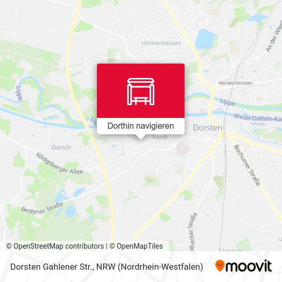 Dorsten Gahlener Str. Karte