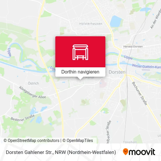Dorsten Gahlener Str. Karte