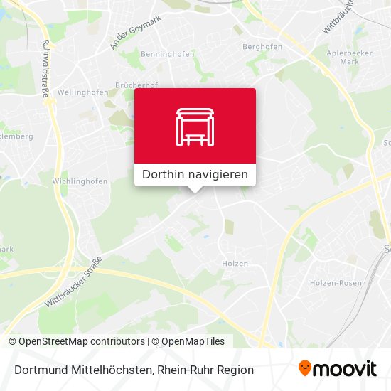 Dortmund Mittelhöchsten Karte