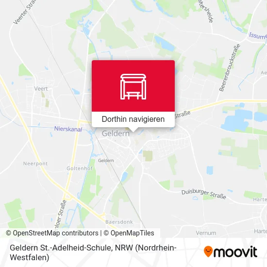 Geldern St.-Adelheid-Schule Karte