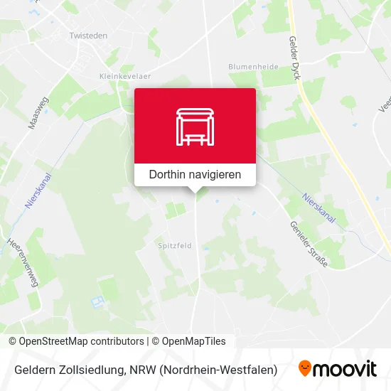 Geldern Zollsiedlung Karte