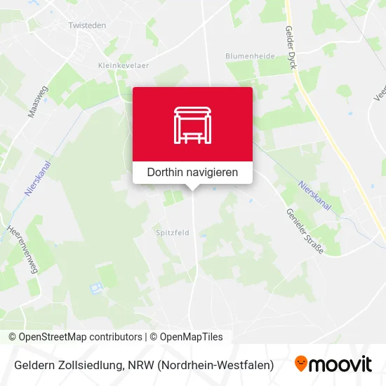 Geldern Zollsiedlung Karte