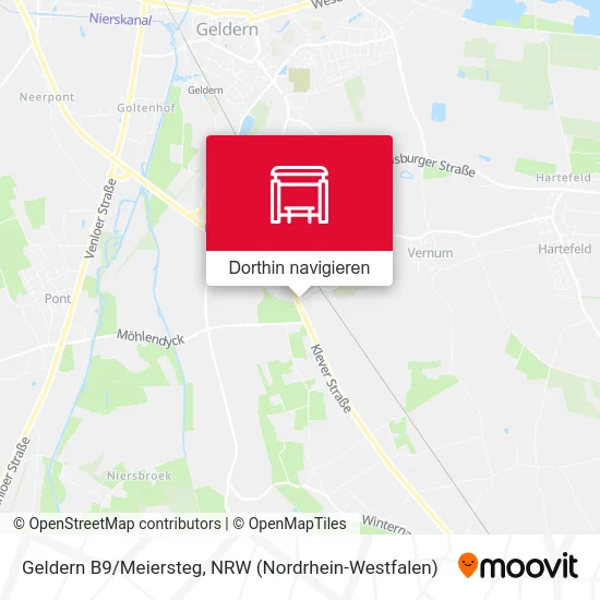 Geldern B9/Meiersteg Karte