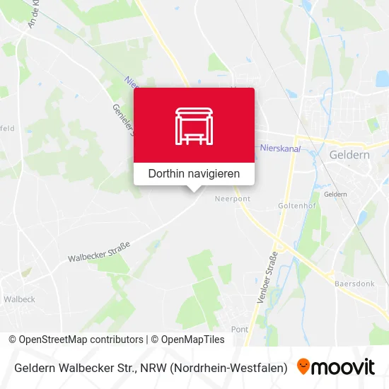 Geldern Walbecker Str. Karte