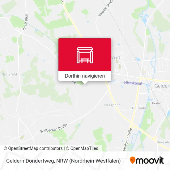 Geldern Dondertweg Karte