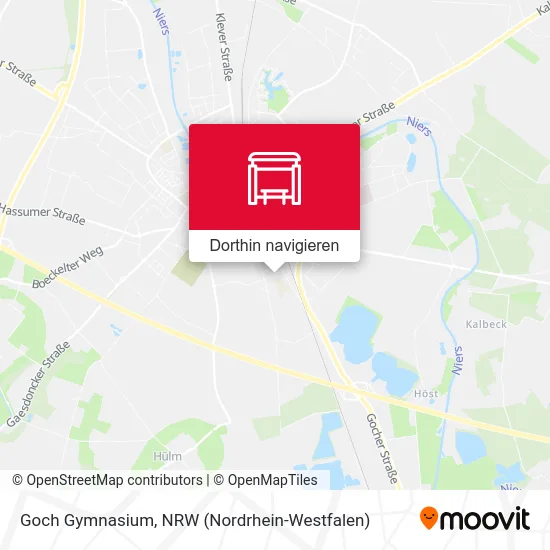 Goch Gymnasium Karte