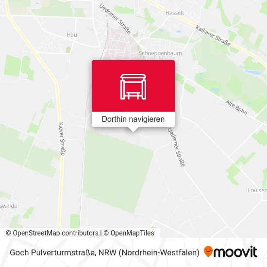 Goch Pulverturmstraße Karte