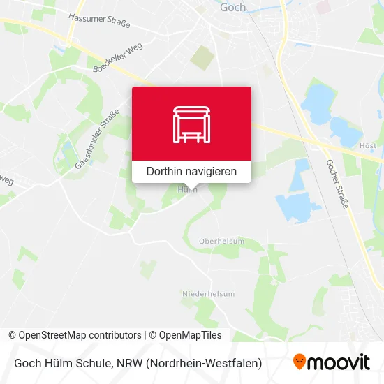 Goch Hülm Schule Karte