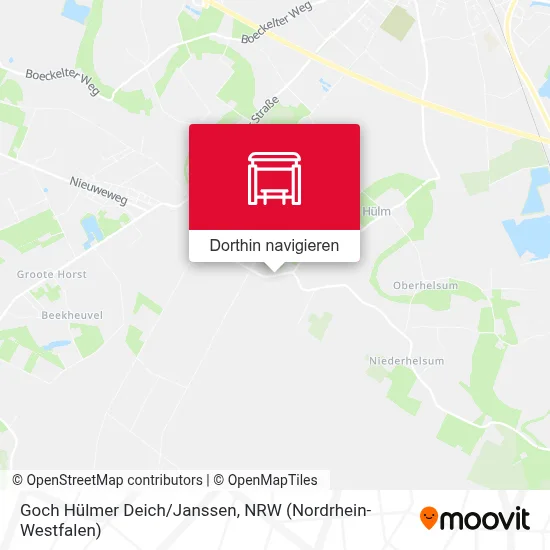 Goch Hülmer Deich/Janssen Karte