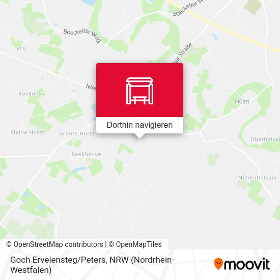 Goch Ervelensteg/Peters Karte