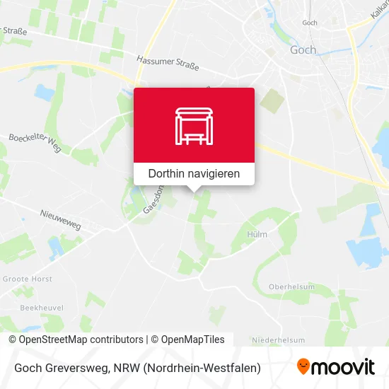 Goch Greversweg Karte