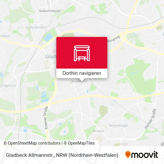 Gladbeck Allmannstr. Karte