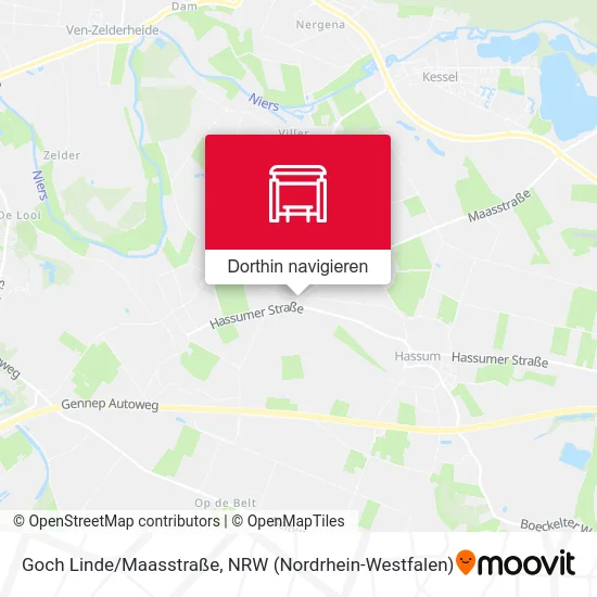 Goch Linde/Maasstraße Karte