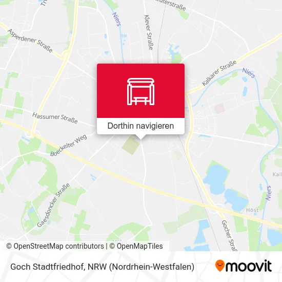 Goch Stadtfriedhof Karte