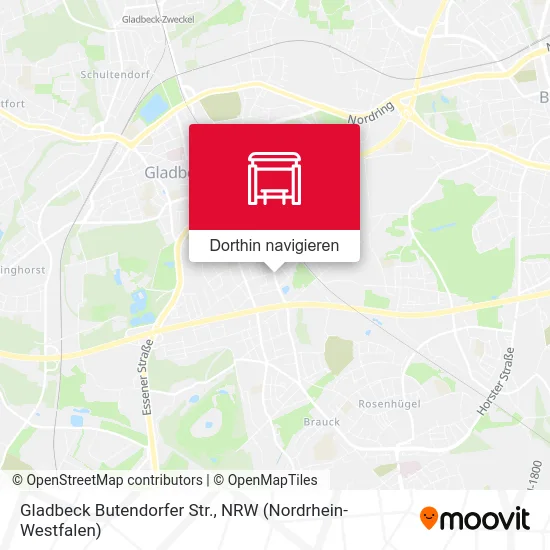 Gladbeck Butendorfer Str. Karte