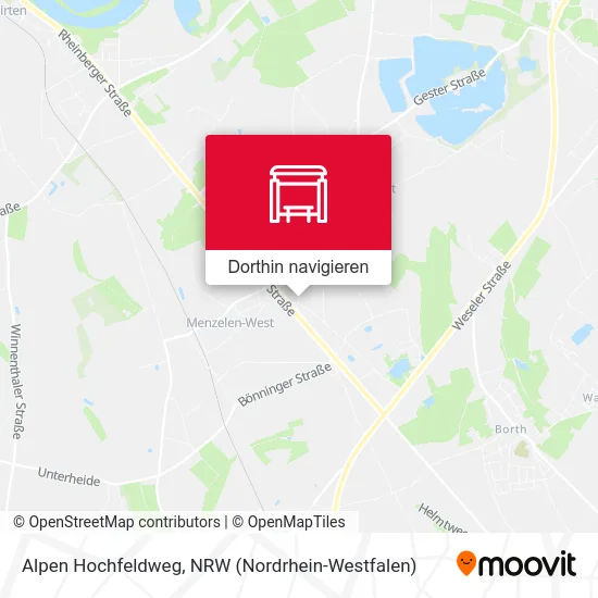 Alpen Hochfeldweg Karte