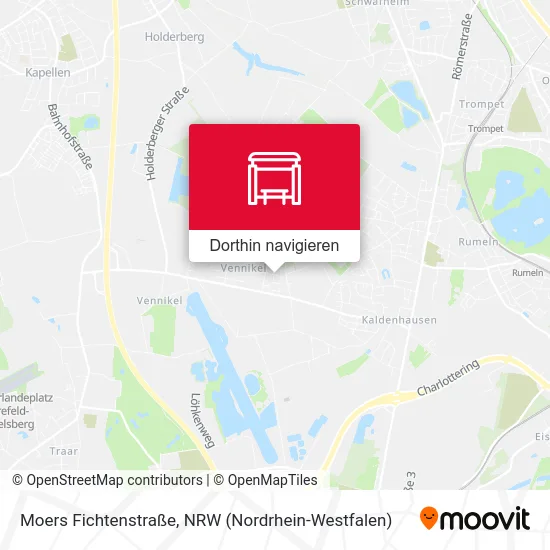 Moers Fichtenstraße Karte