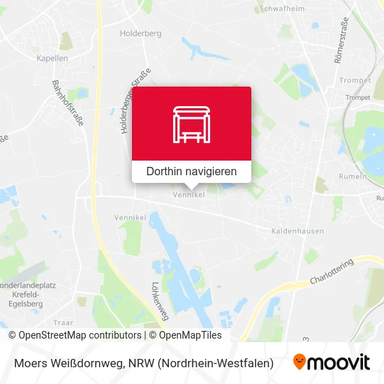 Moers Weißdornweg Karte