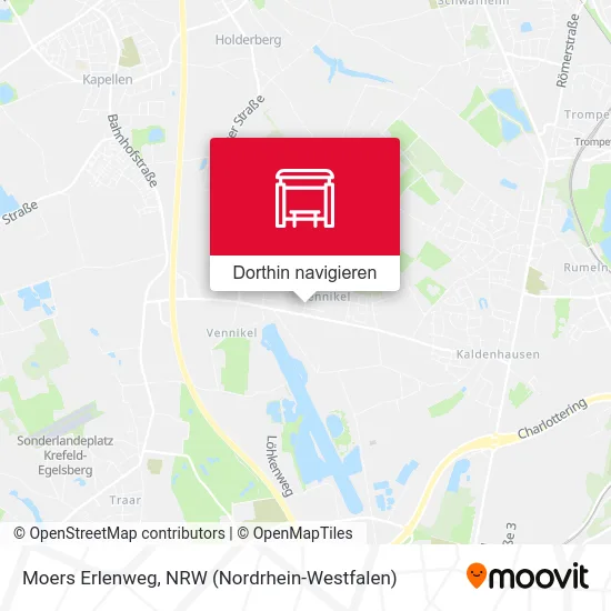 Moers Erlenweg Karte