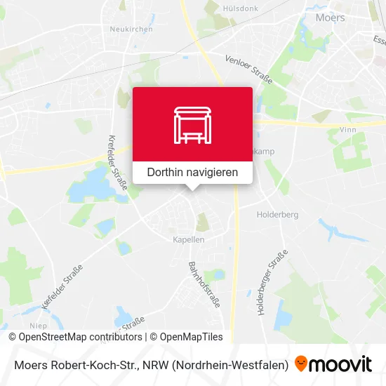 Moers Robert-Koch-Str. Karte