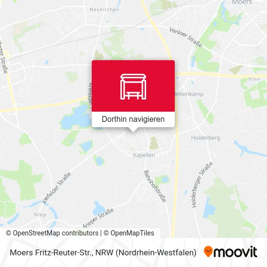 Moers Fritz-Reuter-Str. Karte
