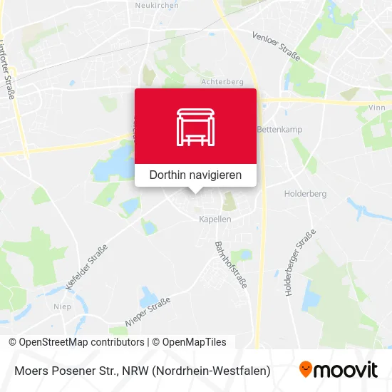 Moers Posener Str. Karte