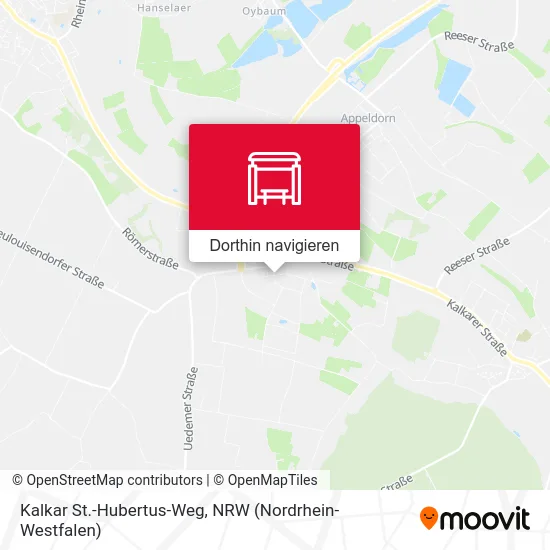 Kalkar St.-Hubertus-Weg Karte