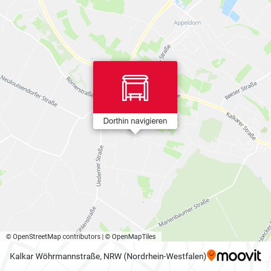 Kalkar Wöhrmannstraße Karte