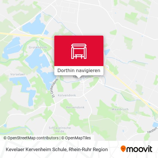 Kevelaer Kervenheim Schule Karte