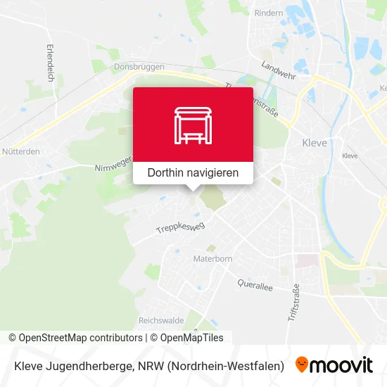 Kleve Jugendherberge Karte