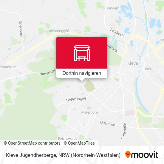 Kleve Jugendherberge Karte