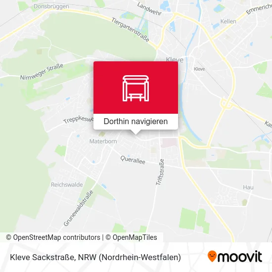 Kleve Sackstraße Karte
