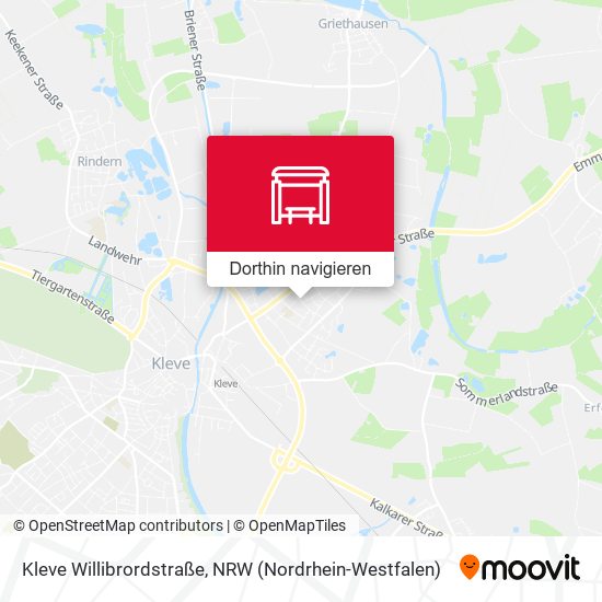 Kleve Willibrordstraße Karte