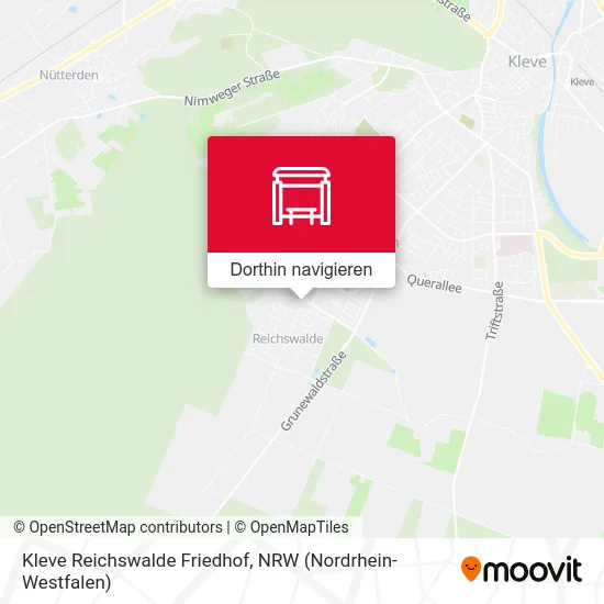 Kleve Reichswalde Friedhof Karte