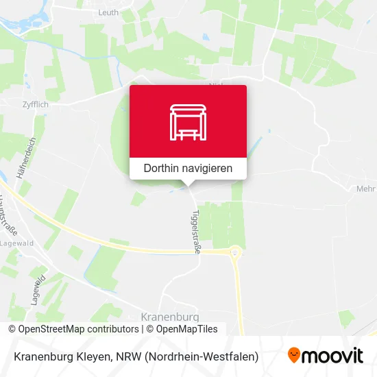 Kranenburg Kleyen Karte