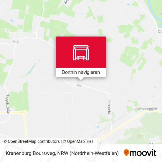 Kranenburg Boursweg Karte