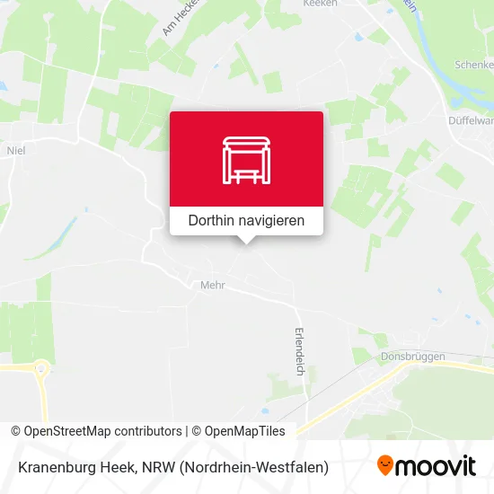 Kranenburg  Heek Karte