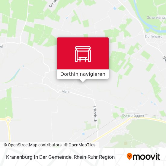 Kranenburg In Der Gemeinde Karte