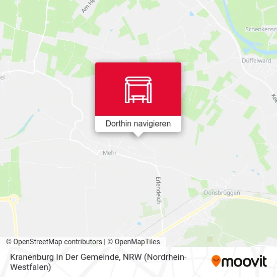 Kranenburg In Der Gemeinde Karte