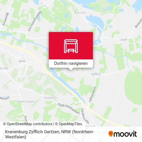 Kranenburg Zyfflich Gertzen Karte