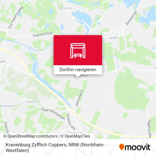 Kranenburg Zyfflich Coppers Karte