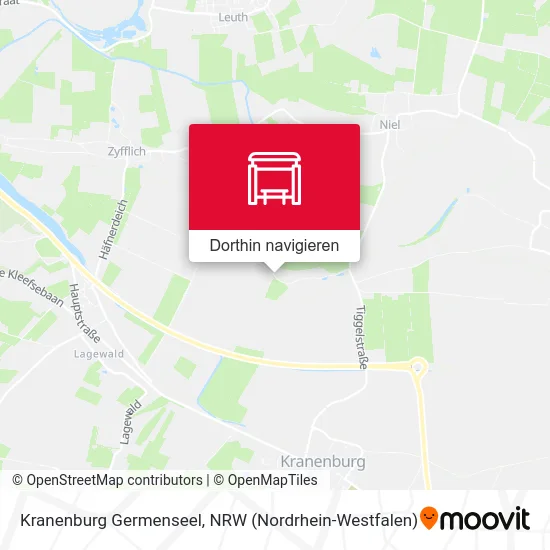 Kranenburg Germenseel Karte