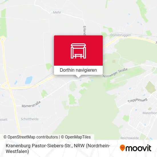 Kranenburg Pastor-Siebers-Str. Karte