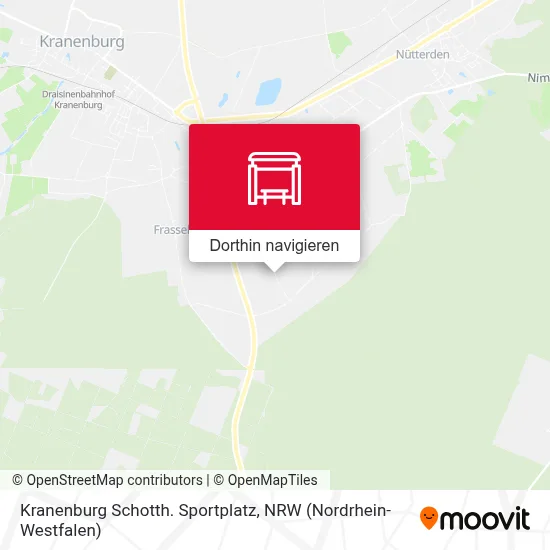 Kranenburg Schotth. Sportplatz Karte